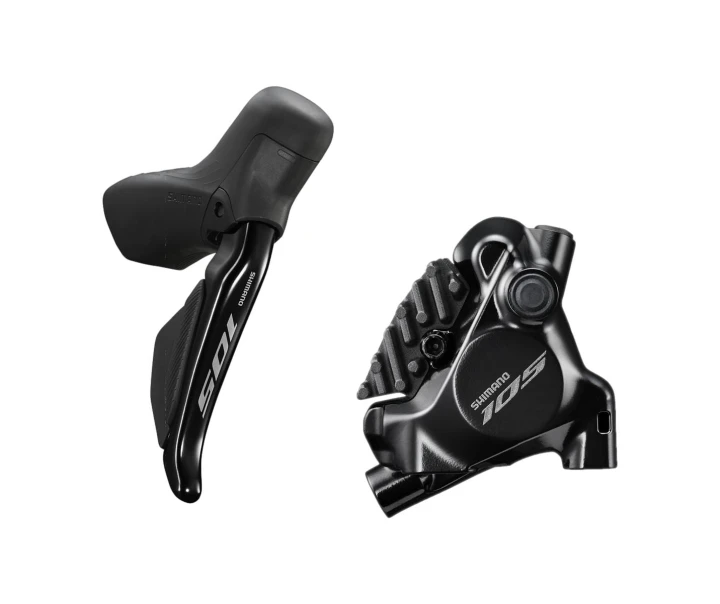 Zestaw klamkomanetka/hamulec Shimano 105 Di2, przewód, przód