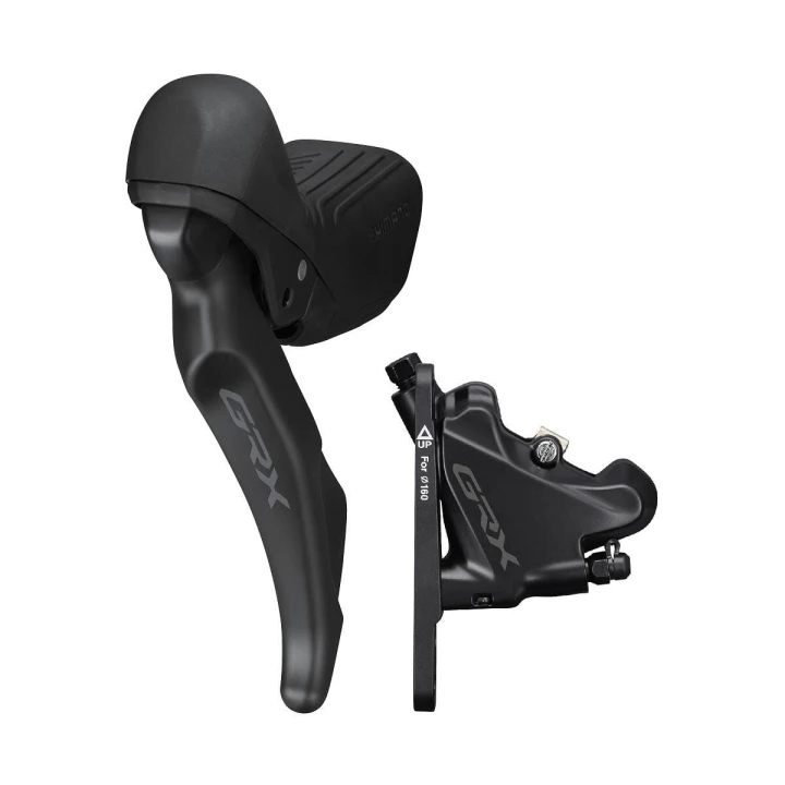 Zestaw klamkomanetka/hamulec Shimano GRX RX610/RX410, przewód, przód