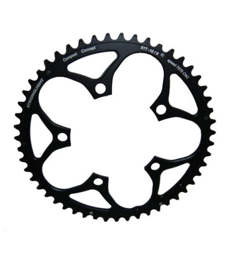 Zębatka Stronglight 5083-7075 typ S, 130mm 10s, zewnętrzna, czarna