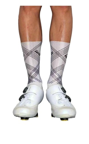 Skarpety kolarskie VeloToze Aero Socks, białe
