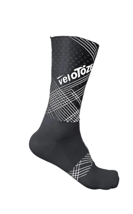 Skarpety kolarskie VeloToze Aero Socks, czarne