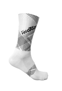 Skarpety kolarskie VeloToze Aero Białe