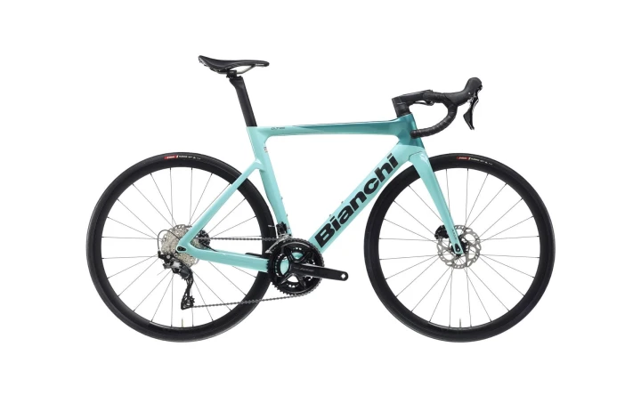 Rower Bianchi Oltre Race 2024, 105 Di2, Celeste/Metallic Celeste