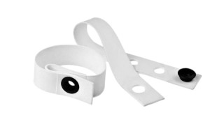 Opaska rowerowa na nogawkę Cycloc Wrap Biała