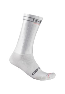 Skarpety kolarskie Castelli Fast Feet 3, białe