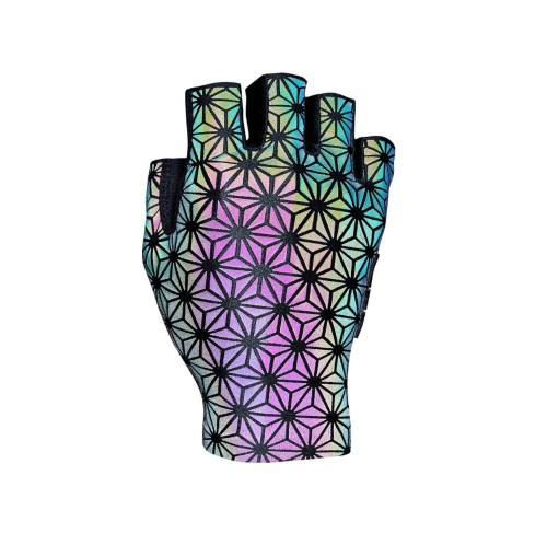 Rękawiczki Supacaz SupaG Clarino Gloves Oil Slick Reflective