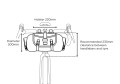Torba na kierownice Restrap Holster Bar Bag wymiary