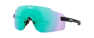 Okulary KOO Supernova Czarne matowe / Zielone lustrzane soczewki