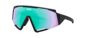 Okulary KOO Spectro Czarne matowe / Zielone lustrzane soczewki
