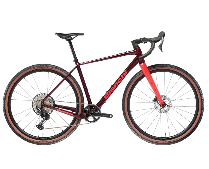 Rower gravelowy Bianchi Arcadex AL GRX610:822, Burgundy:Coral Red Full Glossy.jpg