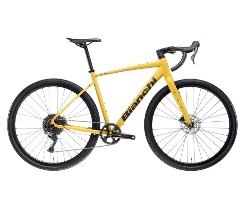 Rower gravelowy Bianchi Via Nirone 7, 2026, GRX610 12s, Yellow Matt:Graphite Glossy.jpg