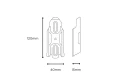 Uchwyt na sakwe:bidon Restrap Switch Multi Mount_wymiary.webp