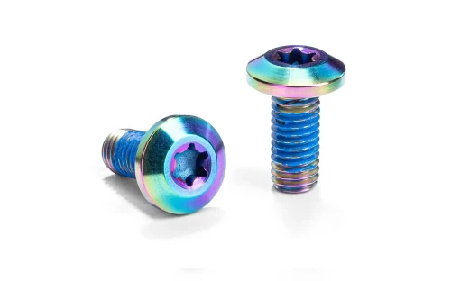 Śruby tytanowe AbsoluteBlack koszyka na bidon PVD Rainbow