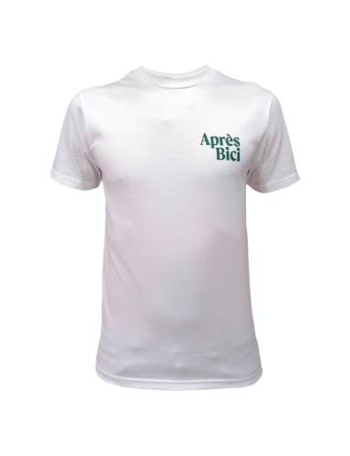 T-shirt Apres Bici White/British Racing Green
