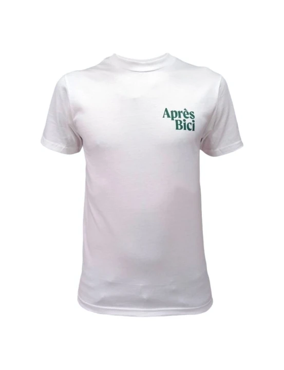 T-shirt Apres Bici White/British Racing Green