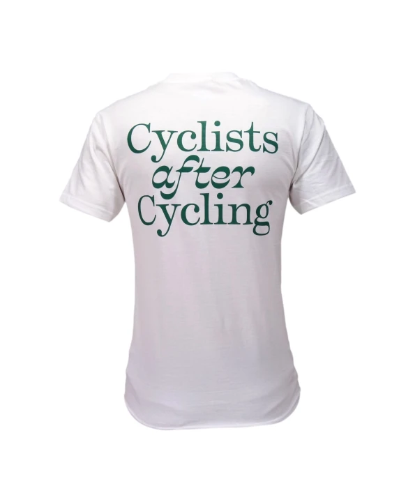 T-shirt Apres Bici White/British Racing Green