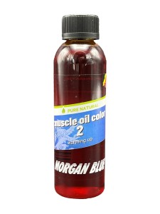 Olejek rozgrzewający dla kolarzy Morgan Blue Muscle Oil Color 2