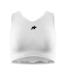Bielizna damska/biustonosz sportowy Assos Cropped Tank  P1 Skin Layer White Series