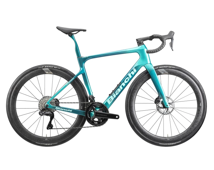 Rower szosowy Bianchi Infinito PRO, Ultegra 4iiii, RC 49R, Metallic Celeste Dark Turquoise/CK16