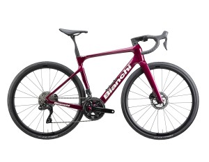Rower szosowy Bianchi Infinito, 105 Di2, B 30R, Burgundy Red/White