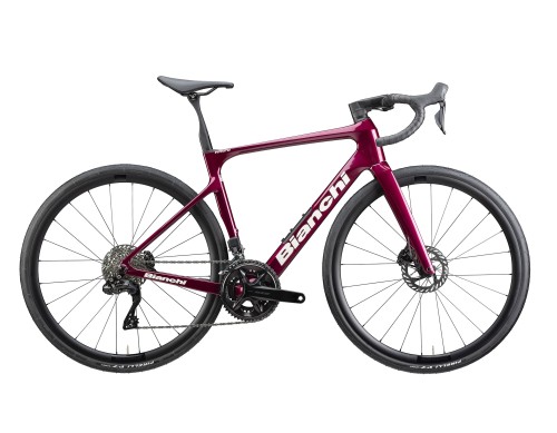 Rower szosowy Bianchi Infinito, 105 Di2, B 30R, Burgundy Red/White