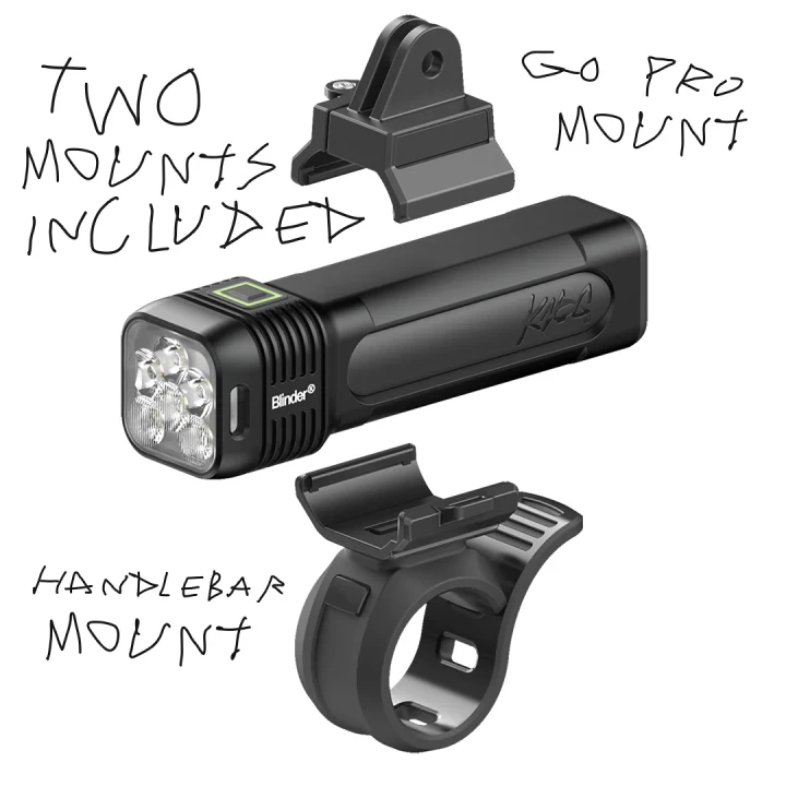 Zestaw lampek rowerowych Knog Blinder 1400 & Blinder R-150 Twinpack_2.jpeg