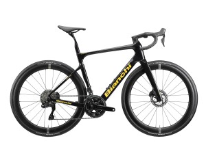 Rower szosowy Bianchi Infinito, 105 Di2, B 49R, Black Metal/Crom Gold Gloss