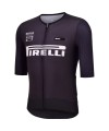 Koszulka kolarska Santini:Pirelli Sport Club Fast Czarna_1.jpg