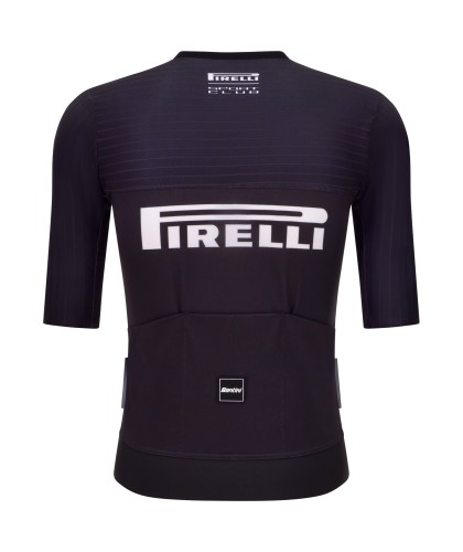 Koszulka kolarska Santini:Pirelli Sport Club Fast Czarna_2.jpg