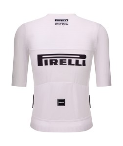 Koszulka kolarska Santini/Pirelli Sport Club Fast Biała