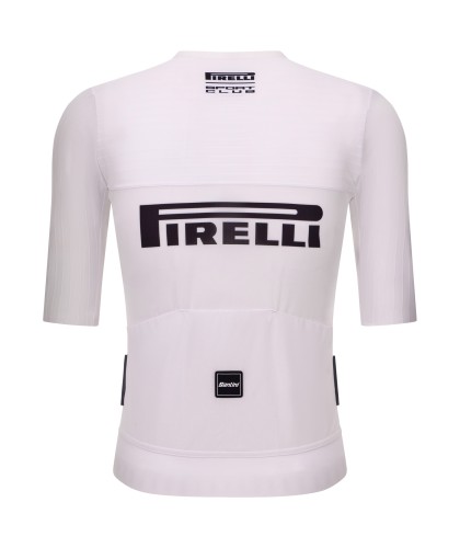 Koszulka kolarska Santini:Pirelli Sport Club Fast Biała_2.jpg