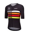 Koszulka kolarska Santini:Pirelli Sport Club Tape Czarna_3.jpg