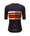 Koszulka kolarska Santini:Pirelli Sport Club Tape Czarna_2.jpg