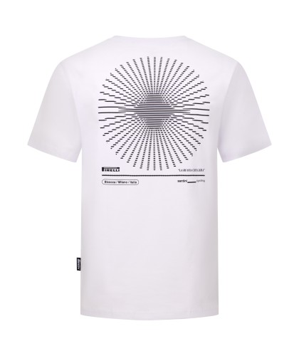 Koszulka T-Shirt Santini:Pirelli Sport Club Wheel Biała_1.jpg