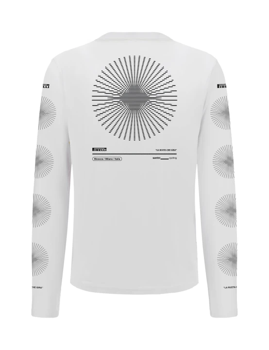 Bluza Santini:Pirelli Sport Club Wheel Biała_2.jpg