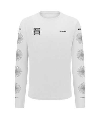 Bluza Santini:Pirelli Sport Club Wheel Biała_1.jpg