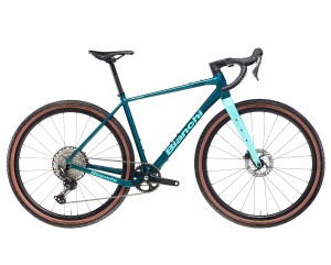 Rower gravelowy Bianchi Arcadex AL Cues, Turquoise/Celeste Full Glossy