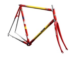 Rama Look KG243 CR-MO Custom czerwony / żółty 54