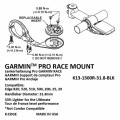 Uchwyt na licznik K-Edge Race Garmin Niebiesko-czerwony